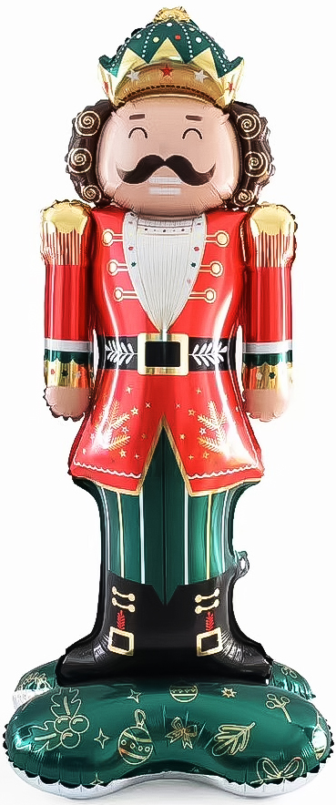 Шар 3D (59''/150 см) Фигура на подставке, Щелкунчик, 1 шт. Шар 3D (59''/150 см) Фигура на подставке, Щелкунчик, 1 шт.