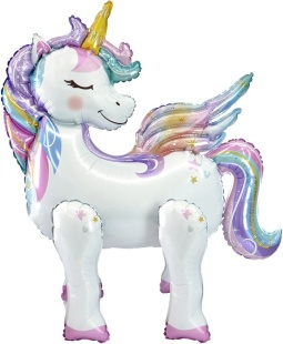 Шар (26''/66 см) Фигура 3D, Звездный единорог, 1 шт. в уп.