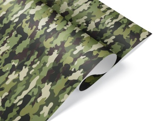 Упаковочная бумага 80гр (0,7*1 м) Камуфляж, 10 шт.