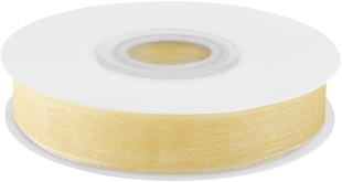 Лента органза (1,2 см*22,85 м) Кремовый, 1 шт.