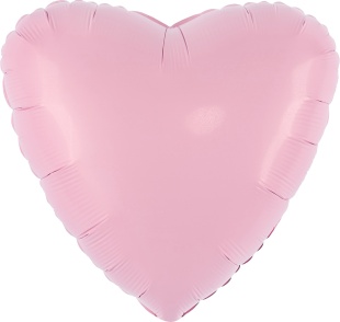 Шар (19''/48 см) Сердце, Мистик, Фламинго, Сатин, 1 шт.