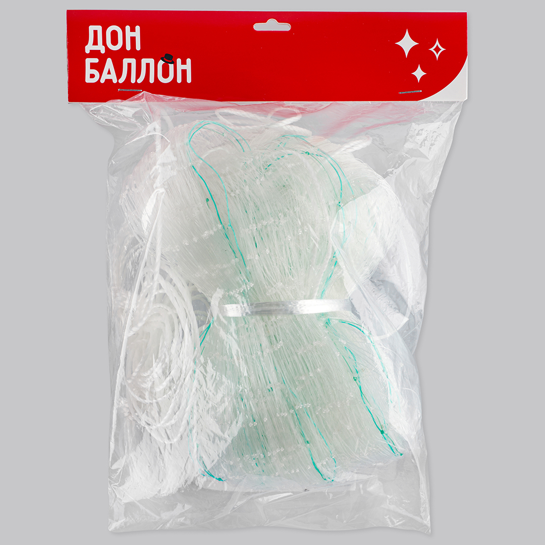 Сетка для сброса/запуска, на 200 шаров, леска, ПЭ, 1 шт.