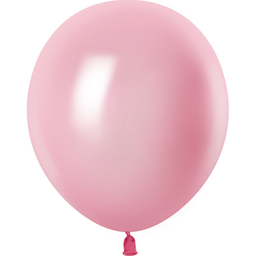 Шар (12''/30 см), Ярко-розовый, металлик, 100 шт.