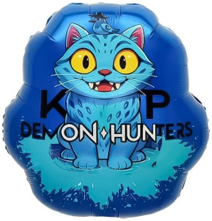 Шар (22''/56 см) Фигура, Котик Аниме, 1 шт.