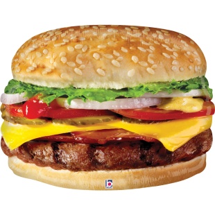 Шар (26''/66 см) Фигура, Чизбургер, 1 шт. в уп.