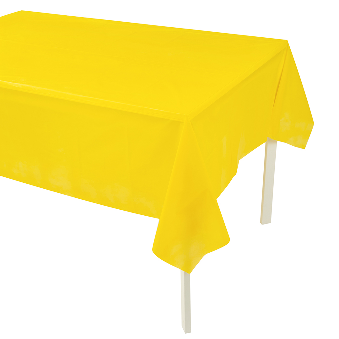 Скатерть одноразовая, Мастхэв, Желтый, 137*274 см, 1 шт. Скатерть одноразовая, Мастхэв, Желтый, 137*274 см, 1 шт.