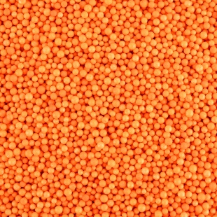 Шарики пенопласт, Оранжевый, 2-4 мм, 10 гр.