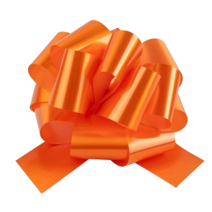 Бант Шар, Оранжевый, Лаковый, 21 см, 1 шт. в упак.