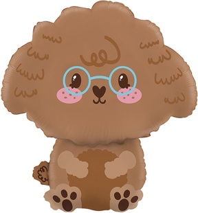 Шар (23''/58 см) Фигура, Пудель, 1 шт.