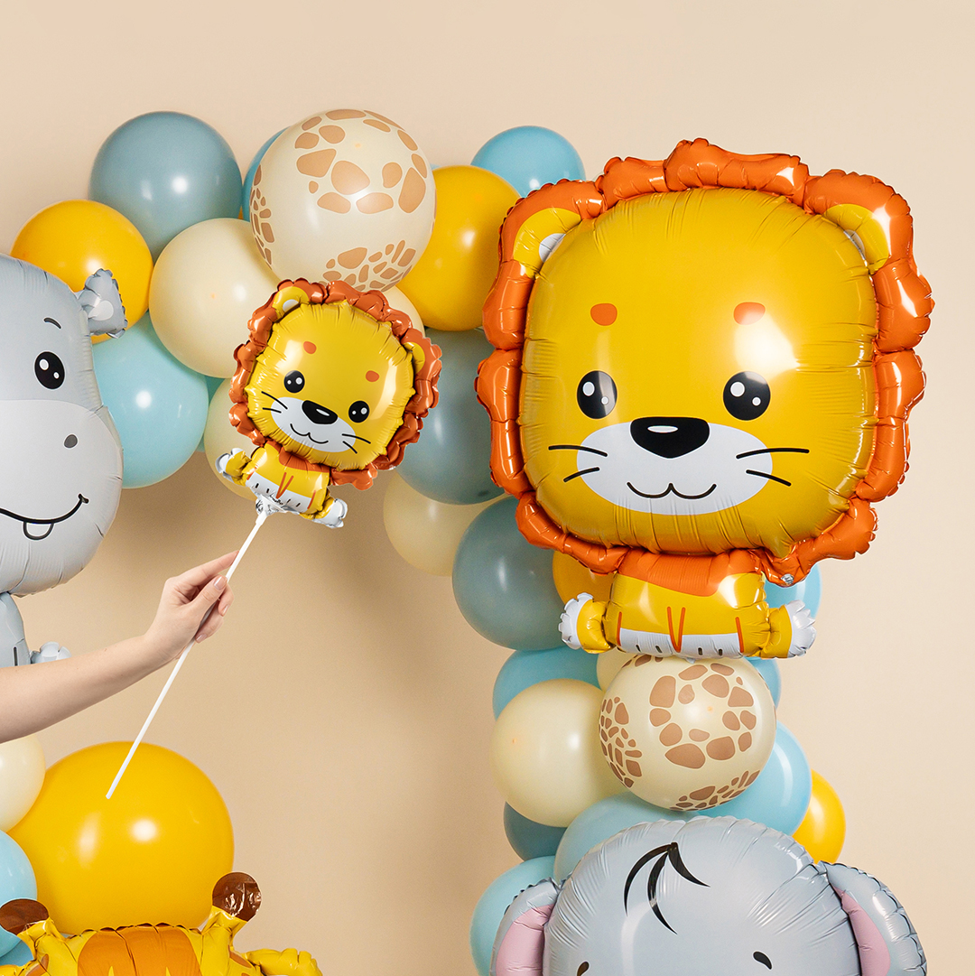 Шар (13''/33 см) Мини-фигура, Левушка, 5 шт. в уп.