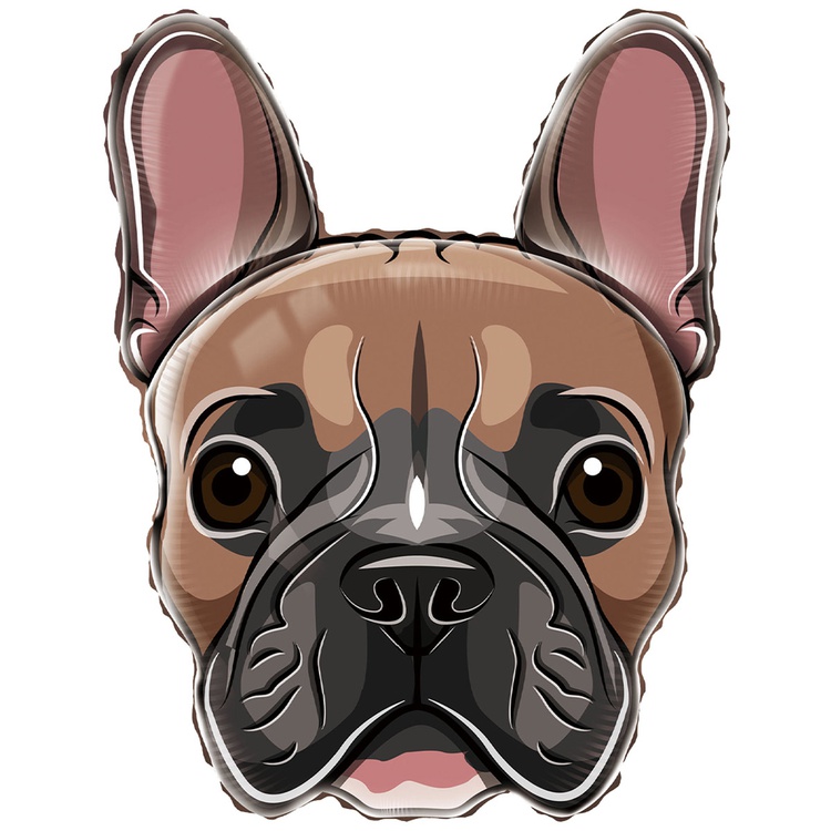 Шар (28''/71 см) Фигура, Бульдог, 1 шт.