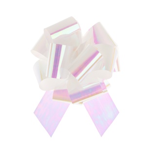 Бант Шар, Северное сияние, Белый, Хамелеон, 21 см, 1 шт. в упак. 