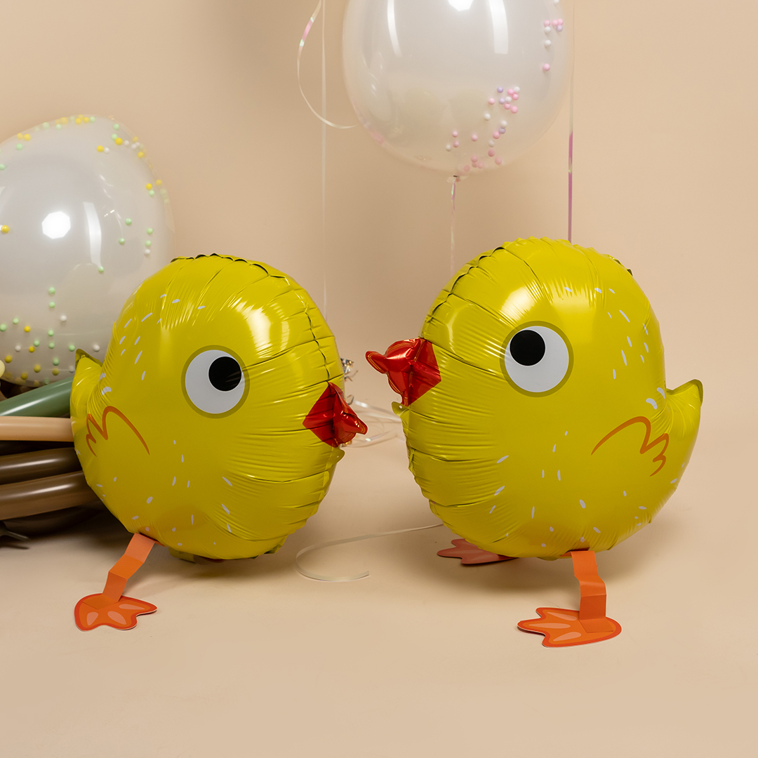 Шар (18''/46 см) Ходячая Фигура, Цыпленок, 1 шт.