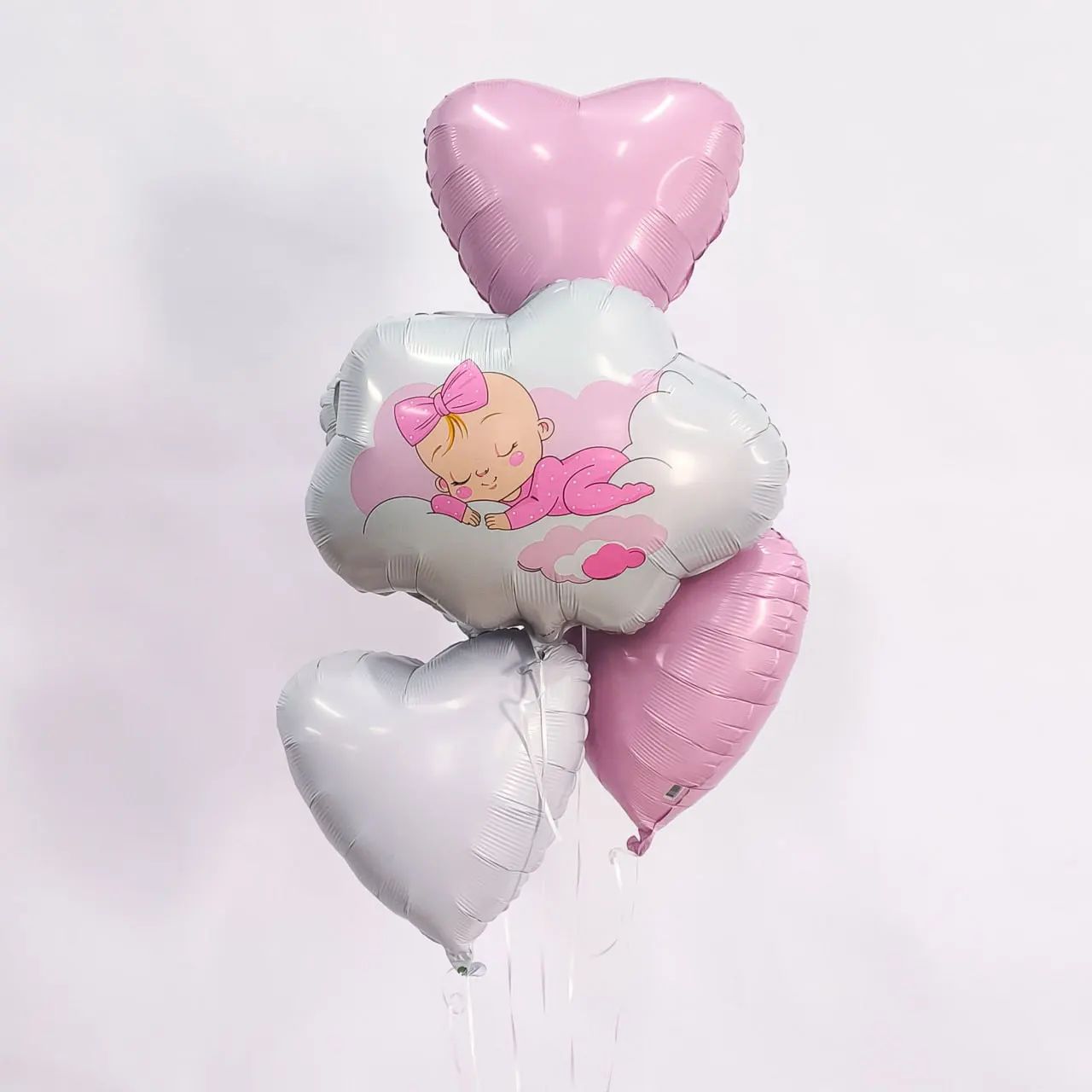 Шар (19''/48 см) Сердце, Мистик, Фламинго, Сатин, 1 шт.