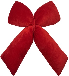 Декоративный бант Нарядный, Винный, 15*20 см, 1 шт. в упак. 