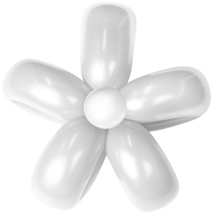 Шар (2''/5 см) ШДМ, Белый, пастель, 100 шт.