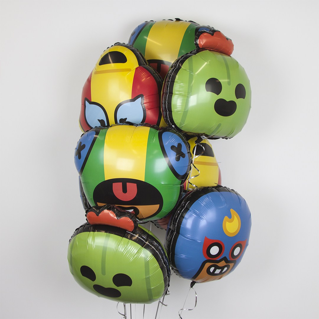Шар (22''/56 см) Фигура, Бравл Старс, Спайк, 1 шт.
