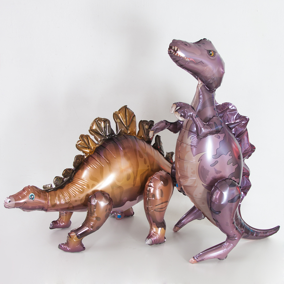 Шар 3D (39''/99 см) Фигура, Динозавр Стегозавр, 1 шт. в уп.