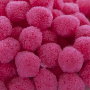 Декоративное украшение Помпончики, 2,5 см. Фуксия, 100 шт.