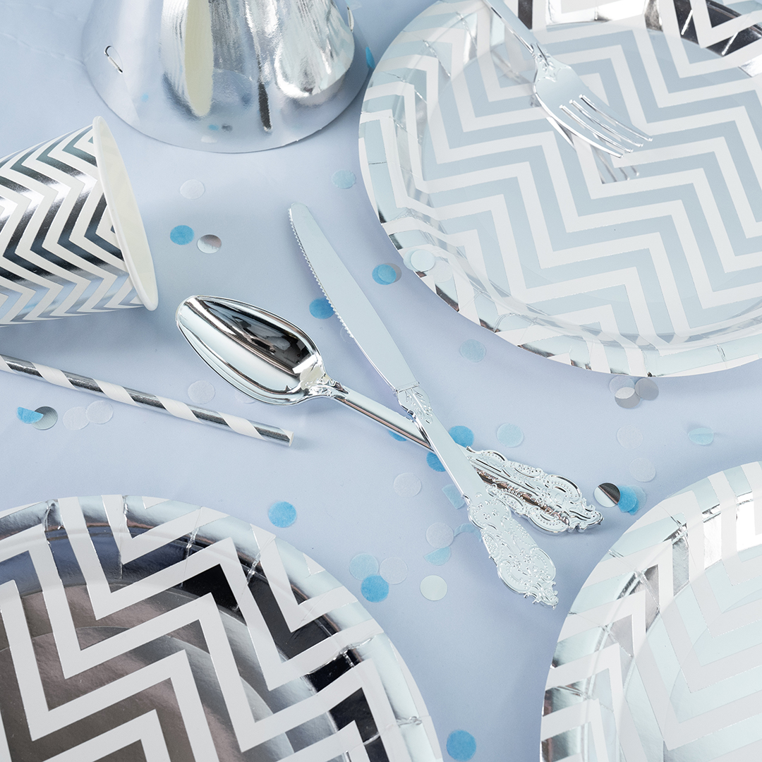 Ложки, Барокко, Серебро, Металлик, 17,5 см, 10 шт. в упак. 