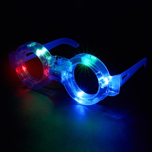 Светодиодные очки, Ботаник, Синий, 1 шт. 