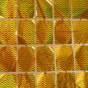 Занавес Прямоугольники, Золото, Голография, 100*200 см, 1 шт.