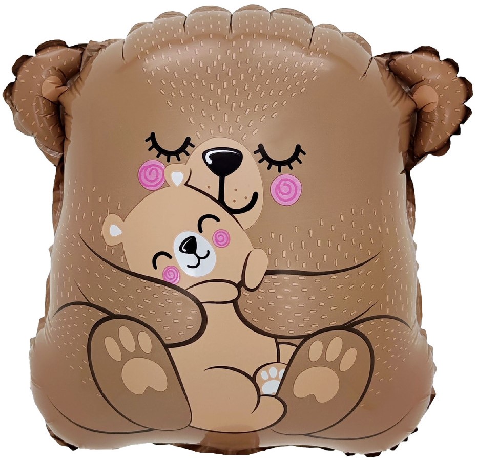 Шар с клапаном (15''/38 см) Мини-фигура, Мама медведица, 1 шт.