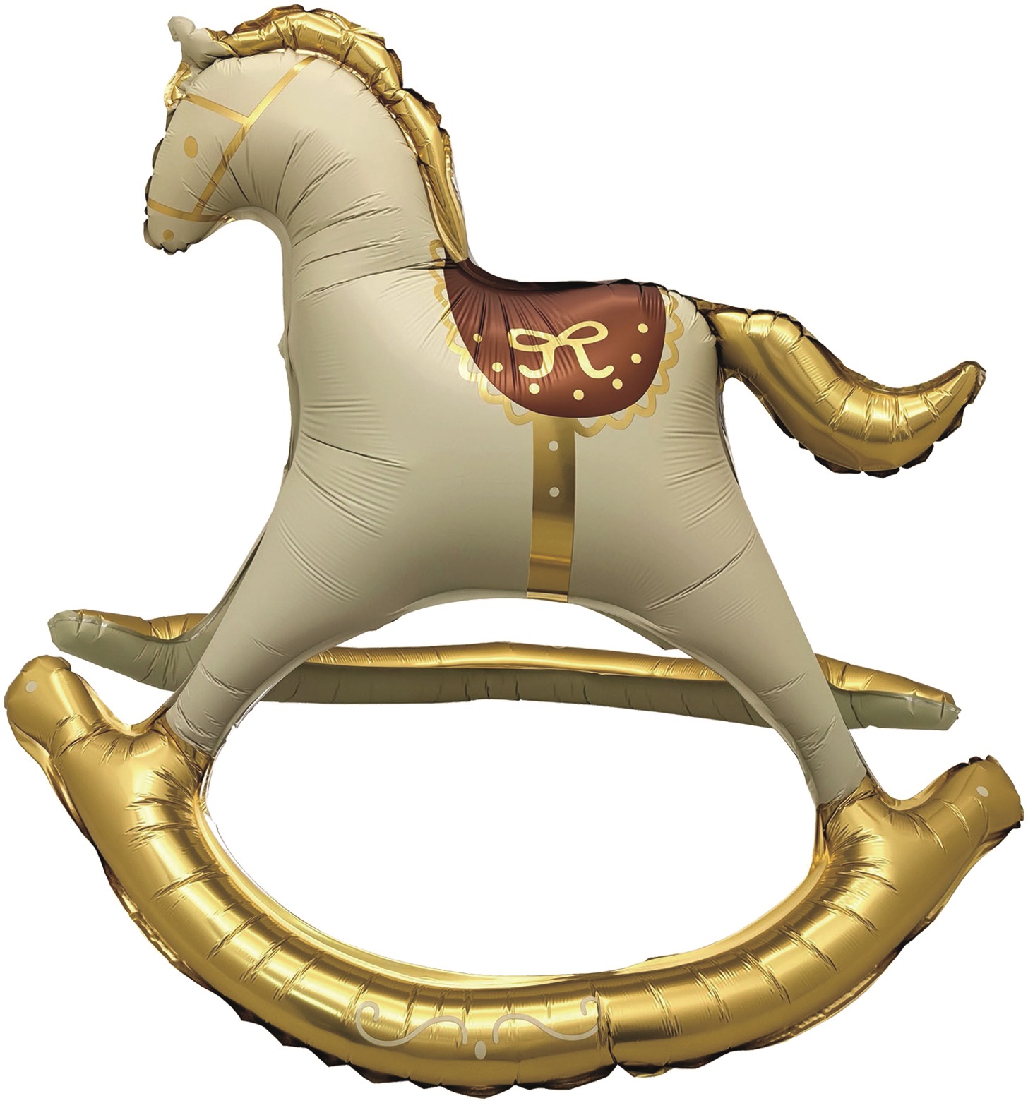 Шар 3D (43''/109 см) Фигура, Лошадка Качалка, Сатин, 1 шт. в уп.