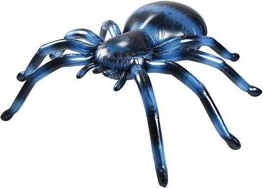 Шар 3D (53''/135 см) Фигура, Паук, Синий, 1 шт. в уп.