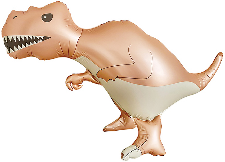 Шар 3D (37''/94 см) Фигура, Динозавр Тираннозавр, Сатин, 1 шт.