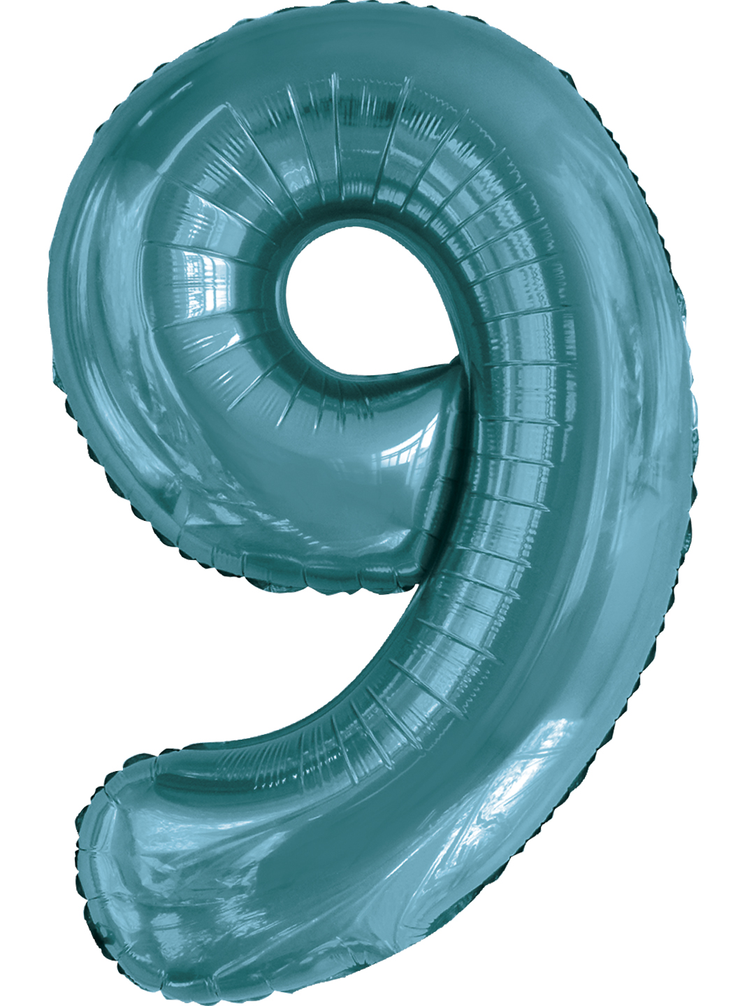 Шар (34''/86 см) Цифра, 9 Slim, Тиффани, 1 шт. в уп.